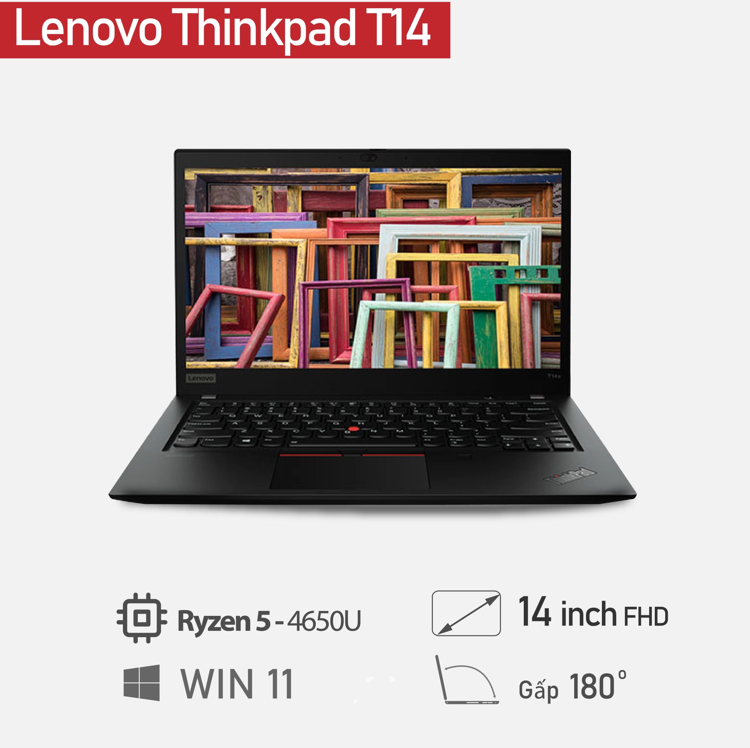 Thế Giới Số 365 | Laptop Lenovo Thinkpad T14 (AMD Pro Ryzen 5 4650U /16GB /512GB SSD)