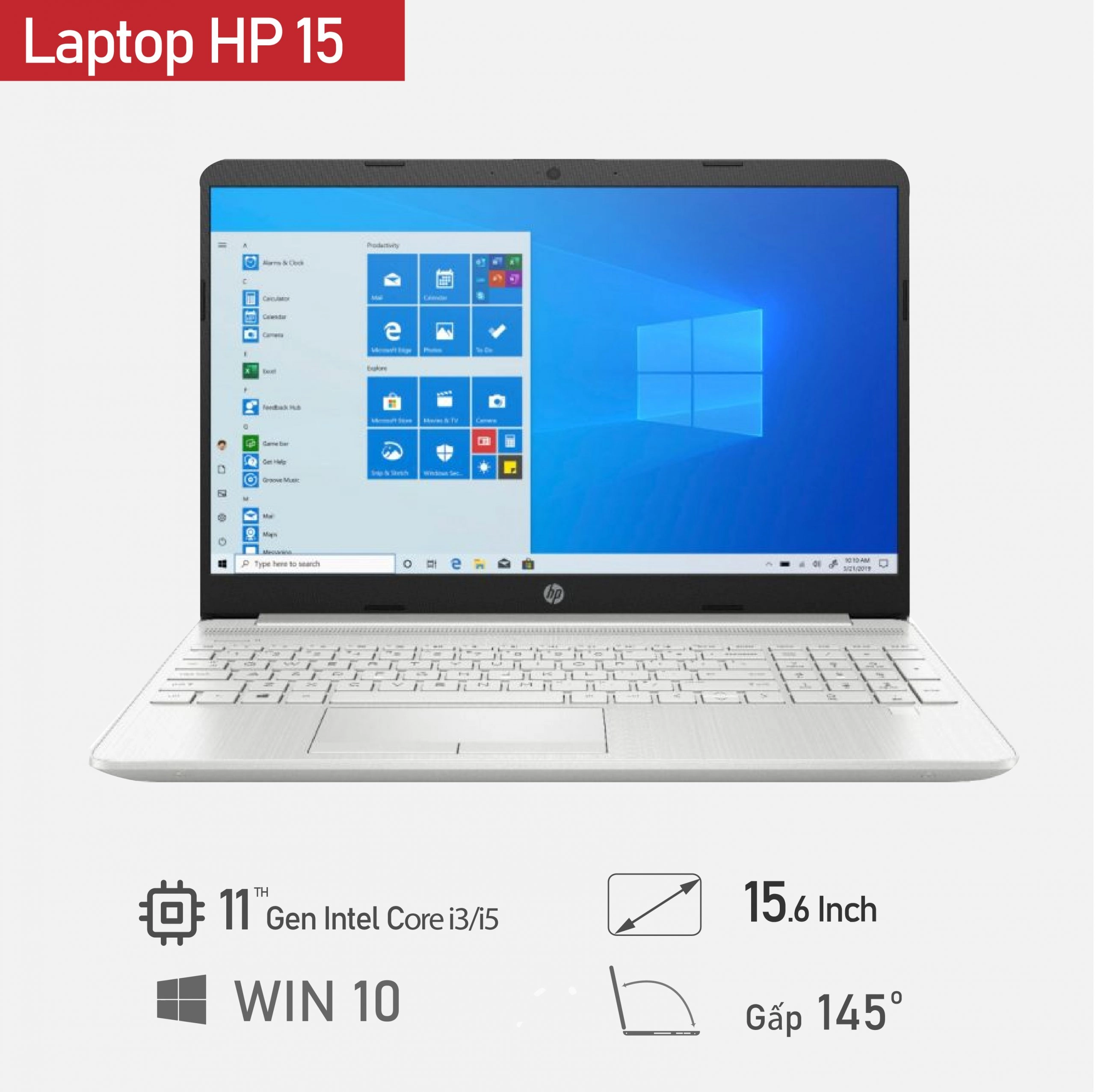 Thế Giới Số 365 | Laptop HP 15 - Intel core i5 1135G7/ Ram 8GB / SSD 256GB/15 inch Full HD