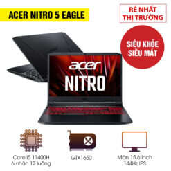[Mới 100%] ACER NITRO 5 2021 Eagle AN515-57-536Q- Intel Core i5 11400H / Ram 8GB / SSD 256GB / GTX 1650 /144HZ