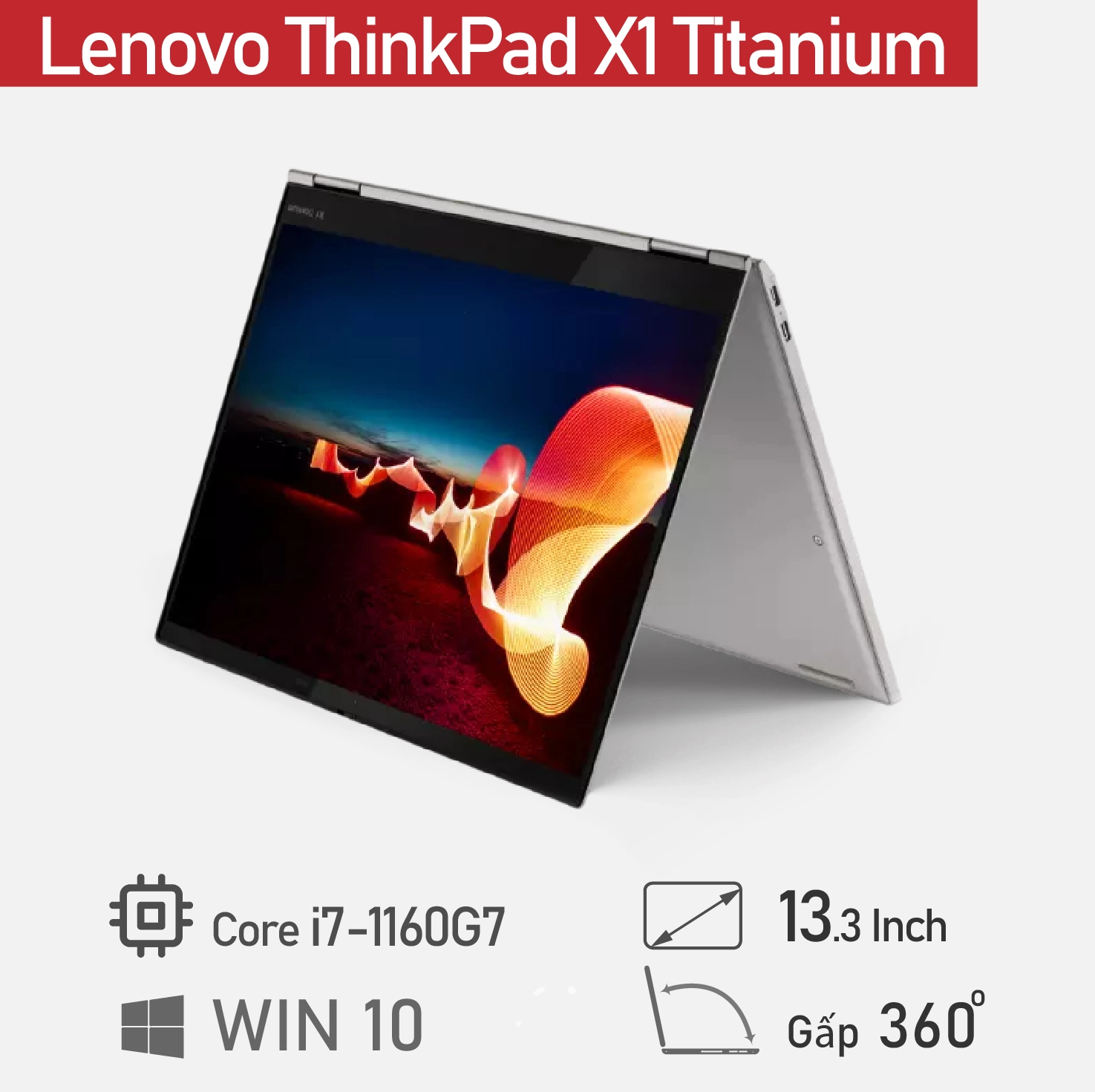 Thế Giới Số 365 | Lenovo ThinkPad X1 Titanium I7 1160G7 16GB 1TB QHD TouchScreen ( Kèm Pen )