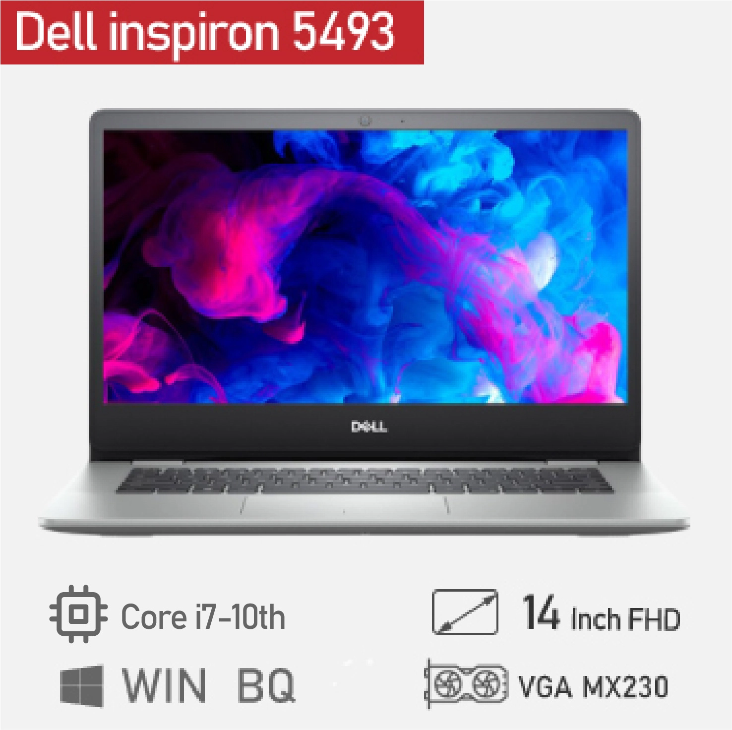 Thế Giới Số 365 | Laptop cũ Dell inspiron 5493 Core i7-1065G7/Ram 16GB /SSD 256GB/14 inch FHD /VGA MX230