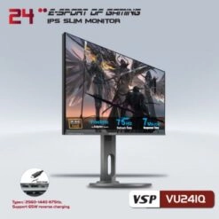 Thế Giới Số 365 | Màn hình phẵng VSP 24inch 2K eSport Gaming VU241Q - QHD /USB-C Type-C