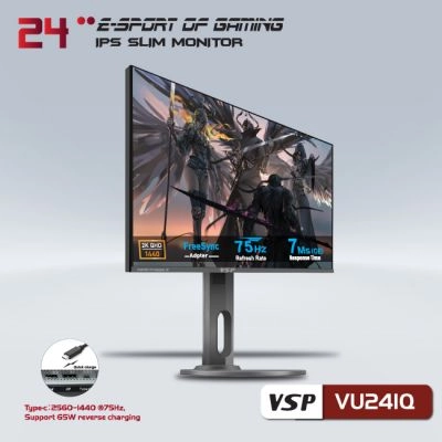 Thế Giới Số 365 | Màn hình phẵng VSP 24inch 2K eSport Gaming VU241Q - QHD /USB-C Type-C