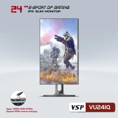 Thế Giới Số 365 | Màn hình phẵng VSP 24inch 2K eSport Gaming VU241Q - QHD /USB-C Type-C
