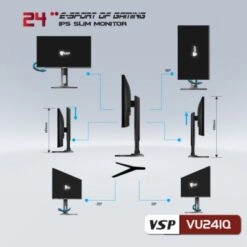 Thế Giới Số 365 | Màn hình phẵng VSP 24inch 2K eSport Gaming VU241Q - QHD /USB-C Type-C