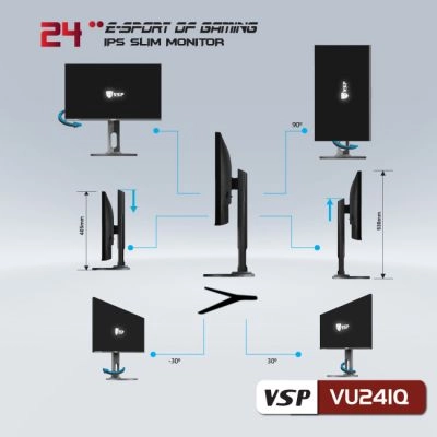 Thế Giới Số 365 | Màn hình phẵng VSP 24inch 2K eSport Gaming VU241Q - QHD /USB-C Type-C