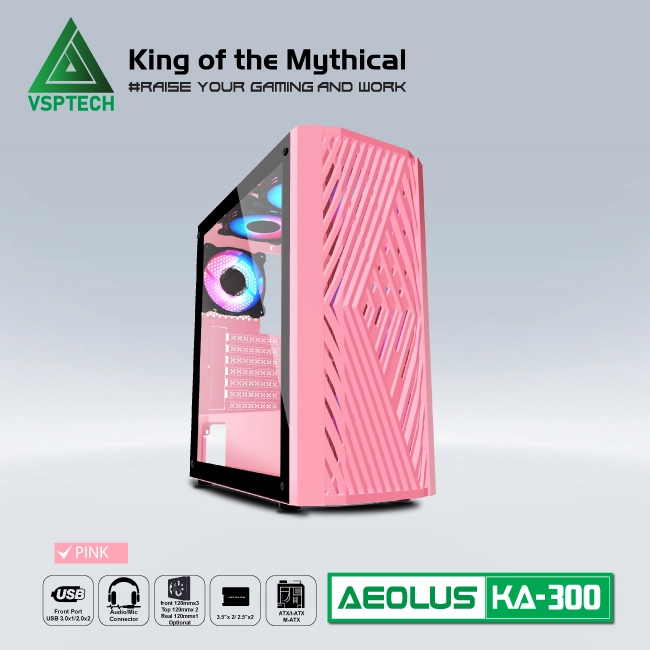 Thế Giới Số 365 | Case Gaming VSPTECH KA300 - Hồng