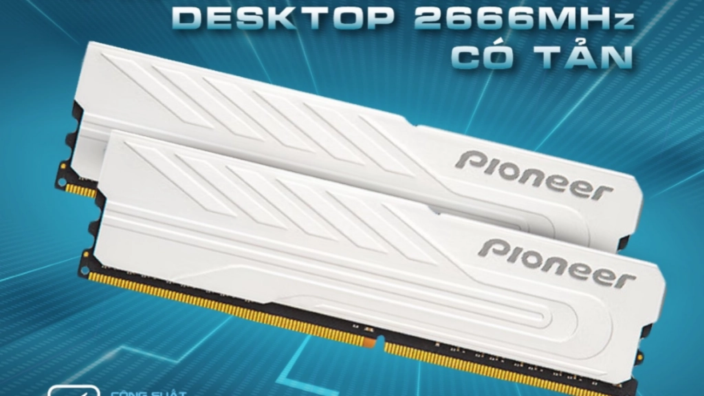 Thế Giới Số 365 | RAM desktop Pioneer Udimm 8GB DDR4 2666MHz tản nhiệt