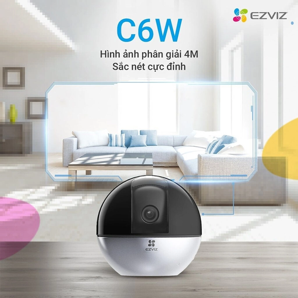 Thế Giới Số 365 | Camera Wifi Ezviz C6W 4MP SUPER HD 2K, H.265, ZOOM 4X