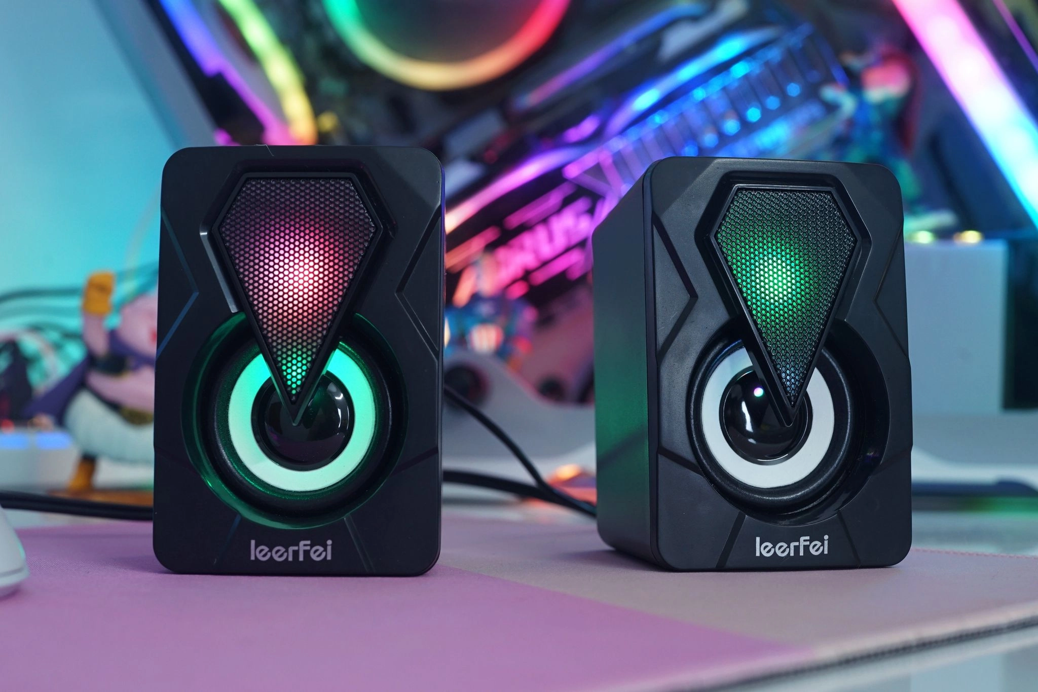 Thế Giới Số 365 | Loa Đôi Vi Tính 2.0 LeerFei YST-1046 - Led RGB - New Full Box