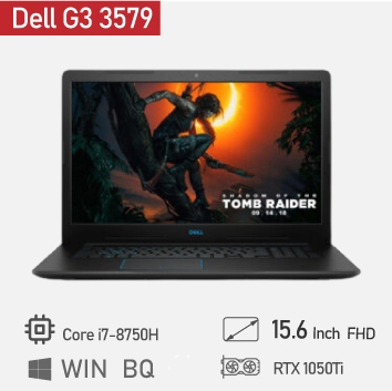 Thế Giới Số 365 | Laptop Dell G3 (3579) i7-8750H/ RAM 8GB/ SSD 128GB+HDD 1TB/ GTX 1050Ti/ 15.6 INCH FHD