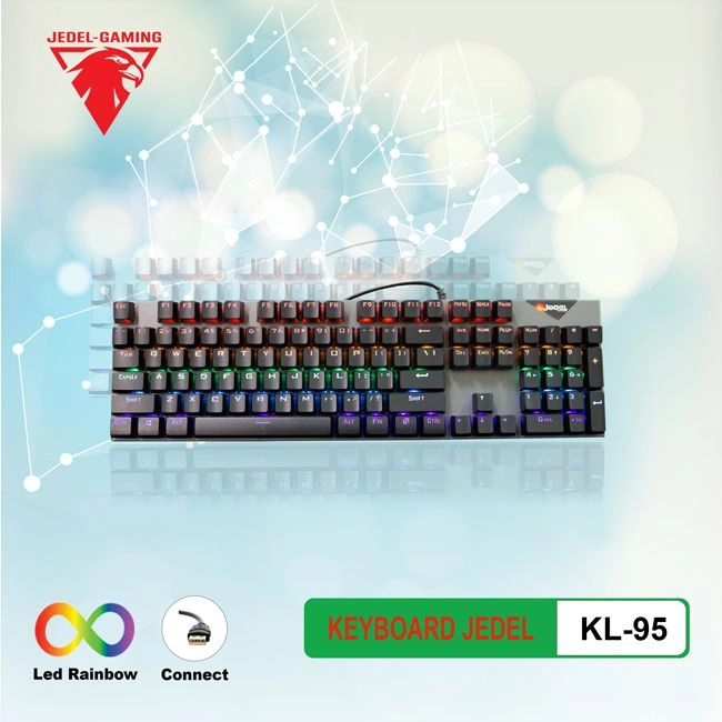 Thế Giới Số 365 | Bàn Phím Cơ JEDEL LED KL-95 (Full-Size, Blueswitch, có kê tay)