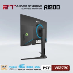 Thế Giới Số 365 | Màn Hình Gaming VSP VG272C (27", FHD, VA, 165Hz, 12ms, 300nits, HDMI+DP, Cong)