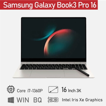 Thế Giới Số 365 | Samsung Galaxy Book3 Pro 16 (2023) Core™ i7-1360P, RAM 16GB, SSD 512GB, 3k