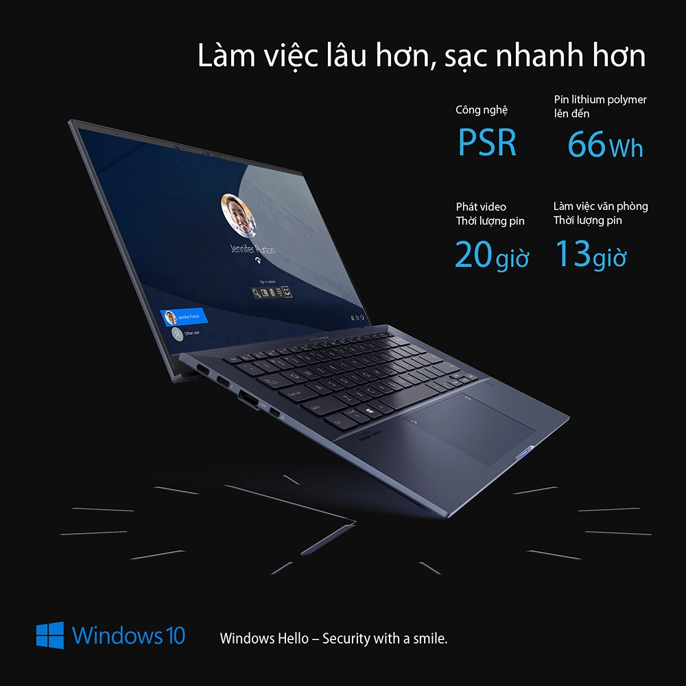 Thế Giới Số 365 | Laptop Asus ExpertBook B9400CEA-KC0773T (Core i5-1135G7 | 8GB | 512GB | Intel Iris Xe | 14.0 inch FHD | Win 10 | Đen) Chính Hãng - Full VAT
