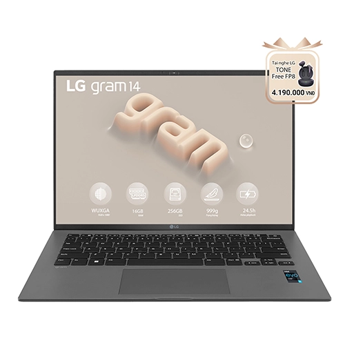 Thế Giới Số 365 | LG Gram 2023 14Z90R-G.AH53A5 (Core i5-1340P | 16GB | 256GB | Intel Iris Xe | 14-inch WUXGA | Win 11 | Xám)