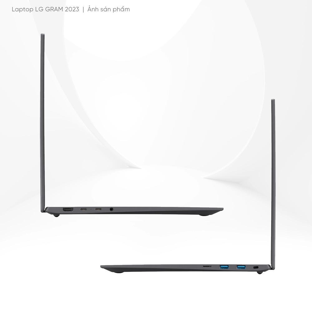 Thế Giới Số 365 | LG Gram 2023 16Z90R-G.AH76A5 (Core i7-1360P | 16GB | 512GB | Intel Iris Xe | 16-inch WQXGA | Win 11 | Xám)