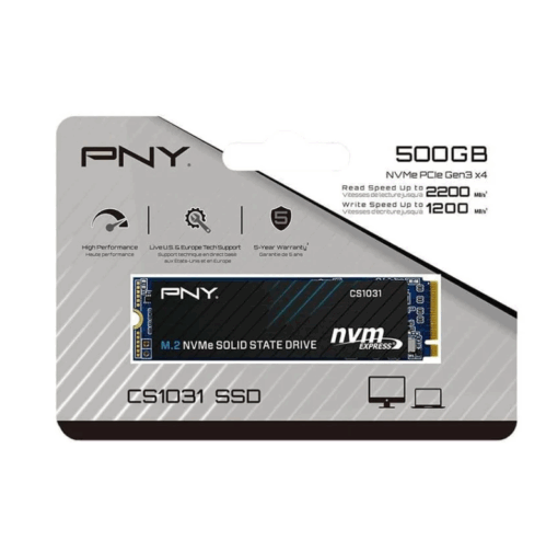 Ổ cứng SSD M2 PNY CS1031 M.2 2280 NVME PCIE Gen 3x4 500GB