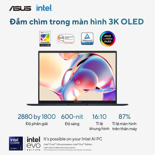 Laptop chính hãng giá tốt | Gaming, văn phòng, đồ họa – Thế Giới Số 365 [Like New] Asus Zenbook 14 UX3405CA - PZ204WS (Ultra 9 285H, 32GB, 1TB, 14 3K 120Hz OLED Touch + Asus Pen 2.0)