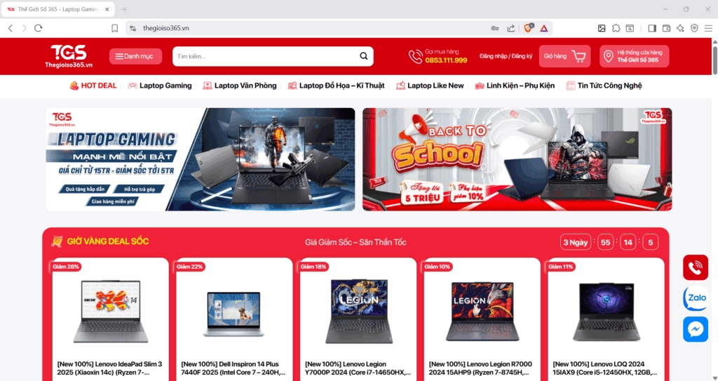 Thế Giới Số 365 | Hướng Dẫn Mua Hàng Online - Thế Giới Số 365
