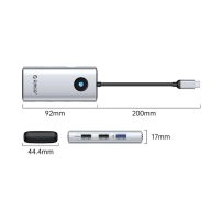 Thế Giới Số 365 | Hub Chuyển Đổi ORICO 5 in 1 Type C - PW11-5P-GY