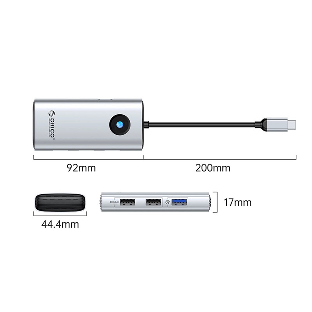 Thế Giới Số 365 | Hub Chuyển Đổi ORICO 5 in 1 Type C - PW11-5P-GY