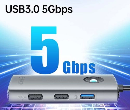 Thế Giới Số 365 | Hub Chuyển Đổi ORICO 5 in 1 Type C - PW11-5P-GY