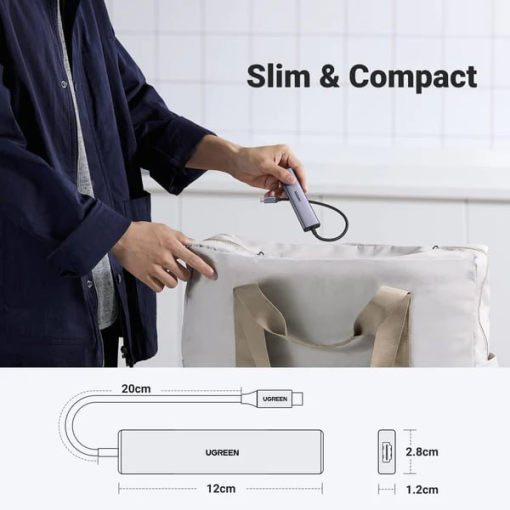 Hub Chuyển Đổi Ugreen USB-C 5in1 CM478 15495 - Ảnh 8