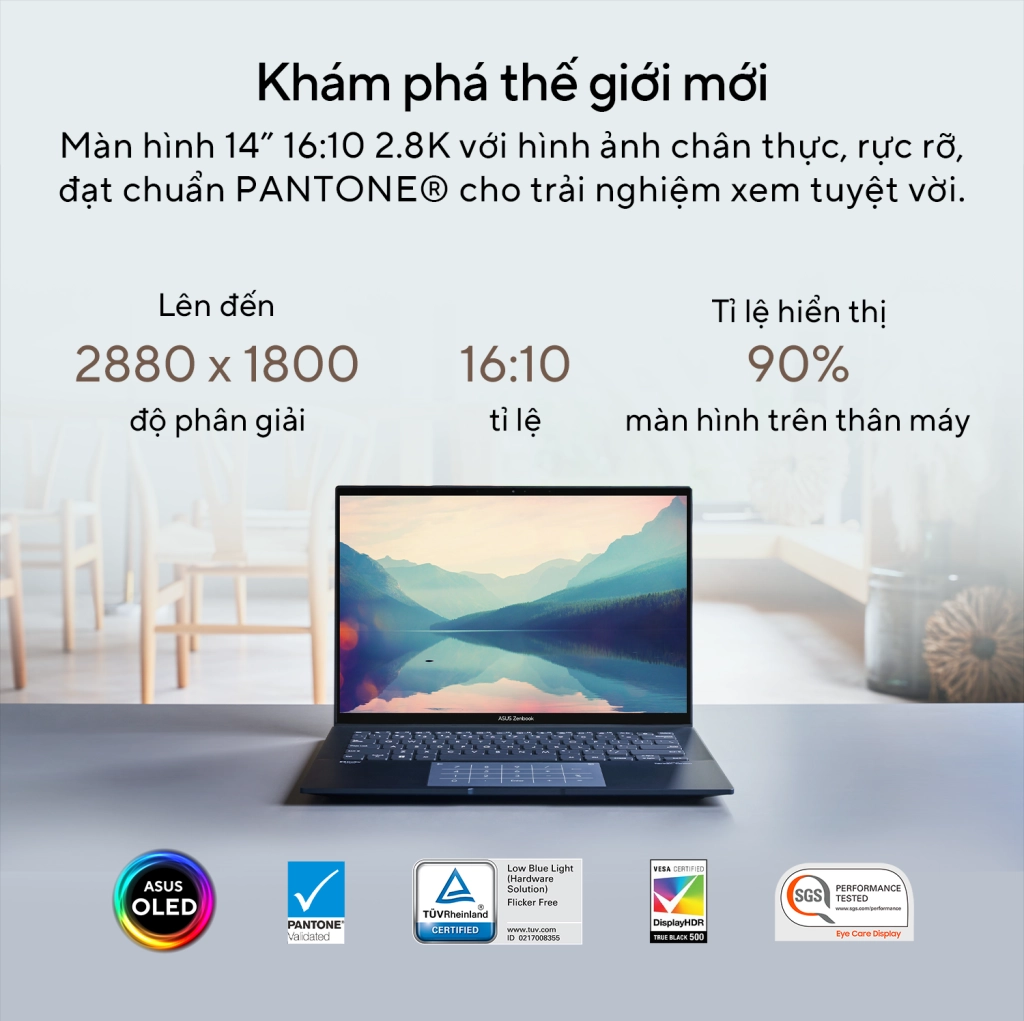 Laptop chính hãng giá tốt | Gaming, văn phòng, đồ họa – Thế Giới Số 365 [New Outlet] Asus Zenbook 14 UX3402 (Core i9-13900H, 16GB, 1TB, 14.5 2K+ 90Hz OLED)